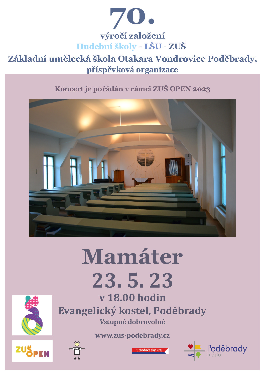 Koncert pěveckého sboru Mamáter a hostů